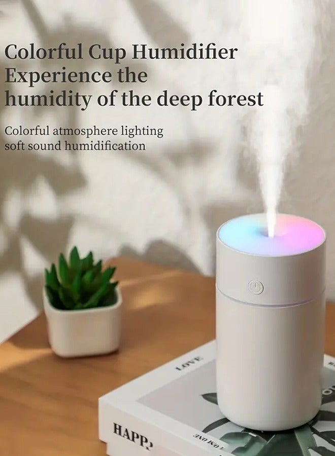 LENND Car Diffuser Car Humidifier, Cool Mist Portable Mini USB Humidifier for Plants Car Baby Bedroom with Auto Shut-Off, Best Personal Humidifier (320ML - White)  - Image 4