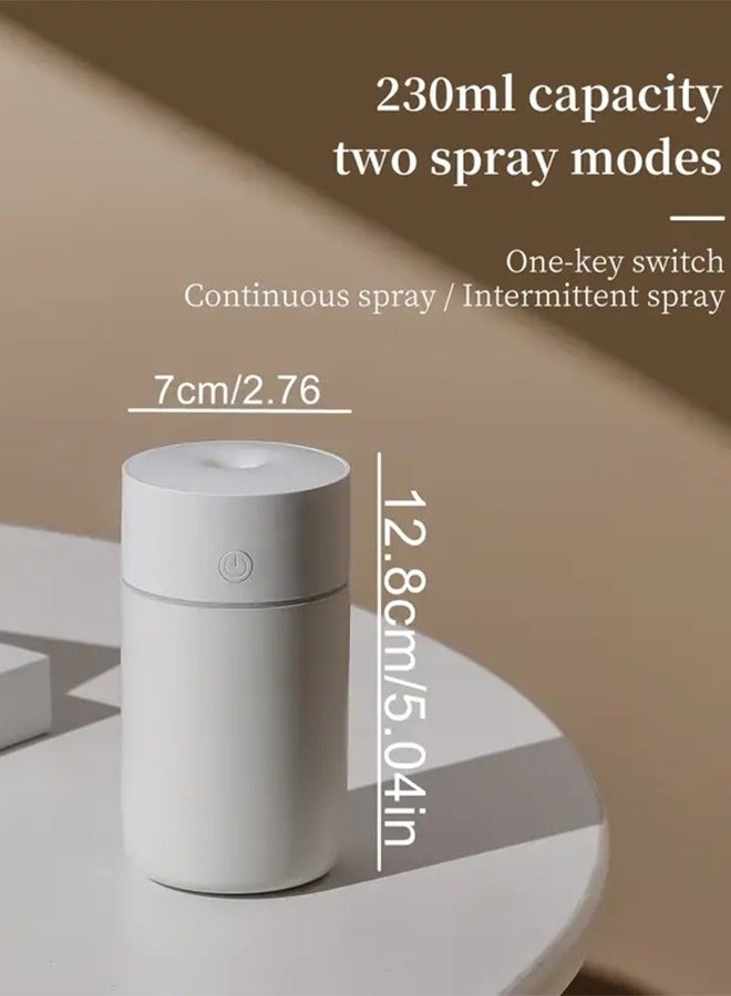 LENND Car Diffuser Car Humidifier, Cool Mist Portable Mini USB Humidifier for Plants Car Baby Bedroom with Auto Shut-Off, Best Personal Humidifier (320ML - White)  - Image 5