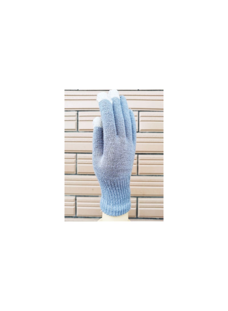 Loquat Solid Knit Gloves