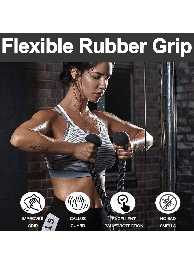 CMGTYYD Gym Hand Grips, Gym Weight Lifting Grips, Rubber Workout Gloves for Men and Women for Training and Exercise, Gyms Grip for Weight Lifting, Dumbbell, Deadlift, Bar Pad - Image 3