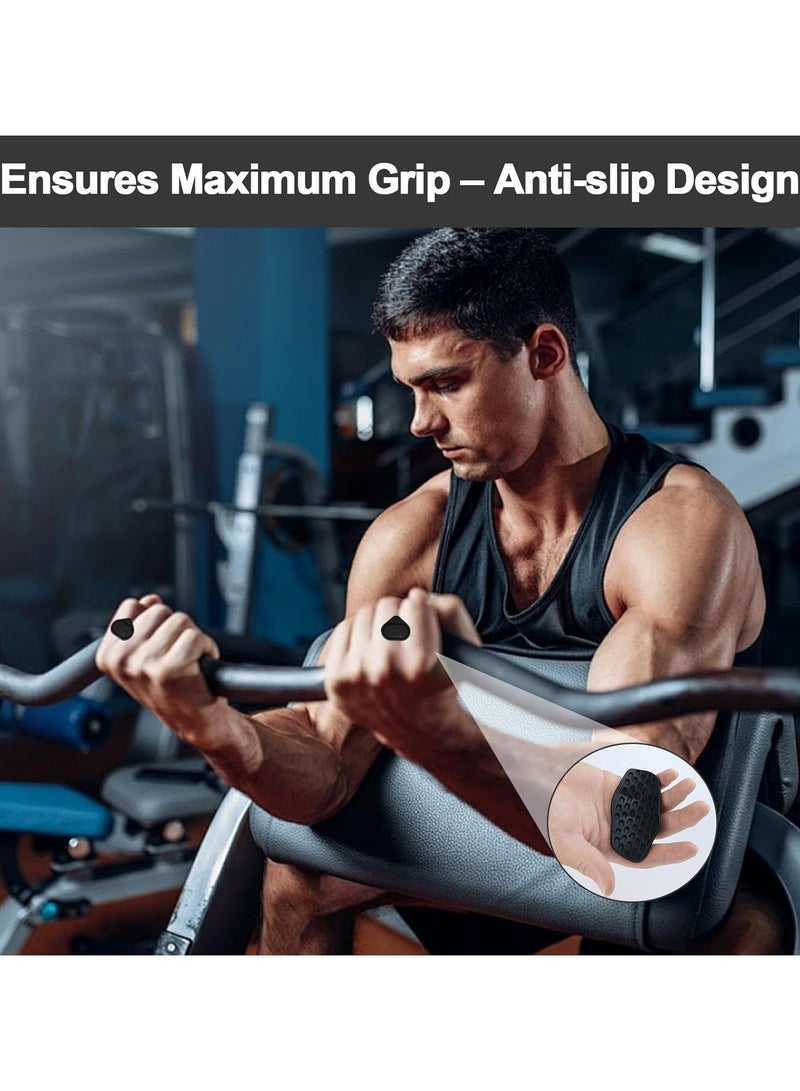 CMGTYYD Gym Hand Grips, Gym Weight Lifting Grips, Rubber Workout Gloves for Men and Women for Training and Exercise, Gyms Grip for Weight Lifting, Dumbbell, Deadlift, Bar Pad - Image 4