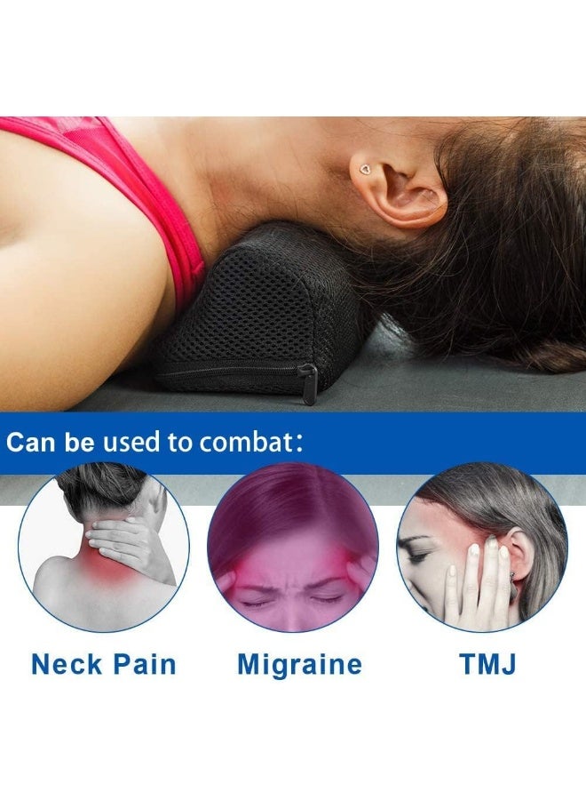 StrongTek Neck Stretcher Cervical Traction Device for Head, Shoulder, and Spine Alignment, Cushioned Chiropractic Pillow for TMJ Pain Relief, Stretching, and Physical Therapy - Image 5