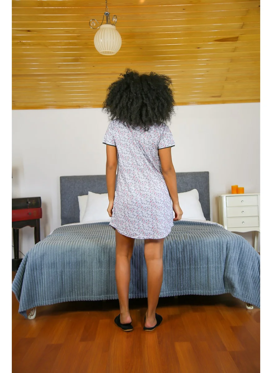 اكبينيز Women's Cotton Nightgown 1003