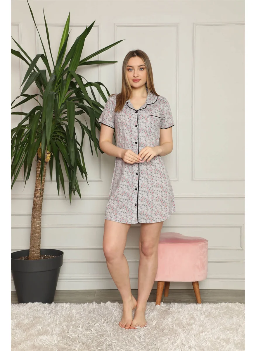 اكبينيز Women's Cotton Nightgown 1003