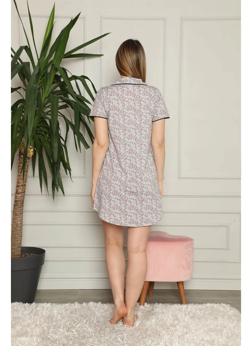 اكبينيز Women's Cotton Nightgown 1003