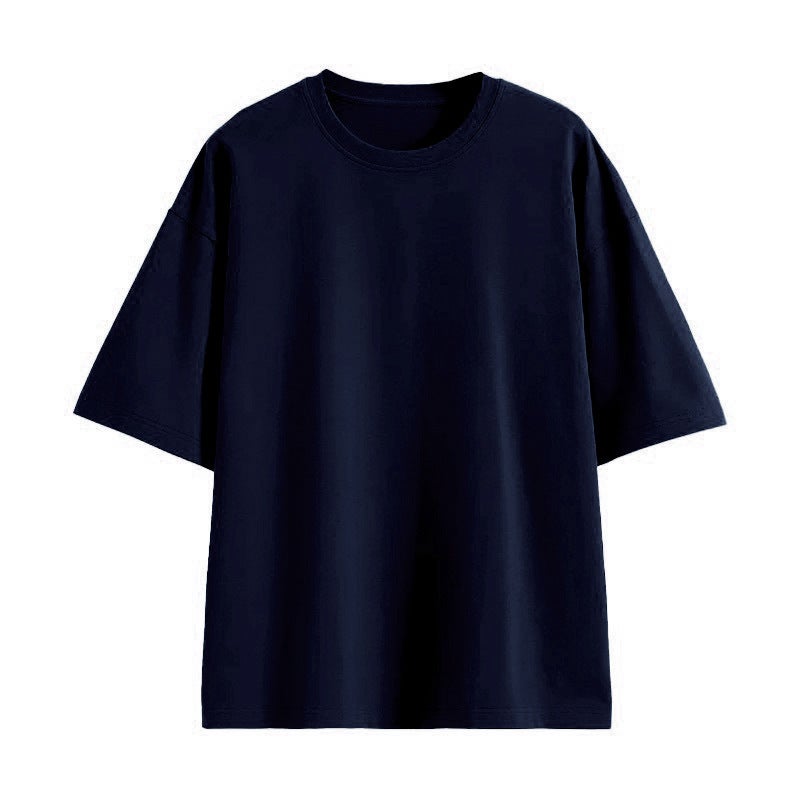 Children'S Wear Short-Sleeved Solid Color Summer Round Neck T-Shirt 100 Pure Cotton Short-Sleeved Men'S And Women'S Children'S Wear Loose Western Style T-Shirt - Image 1
