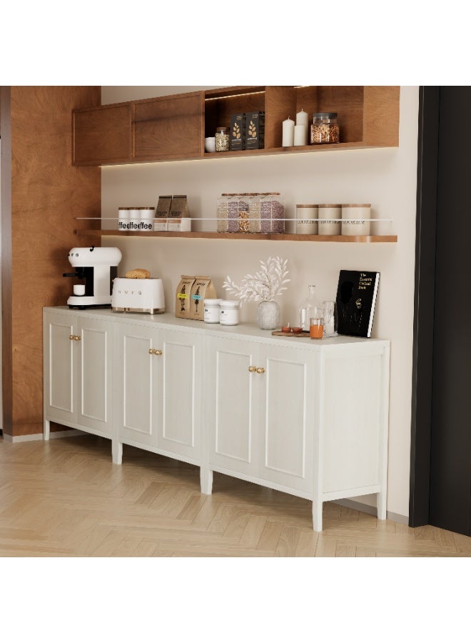 Chogori Modern Floor Storage Cabinet with 2 Doors and Adjustable Shelf - Freestanding Buffet Cabinet for Kitchen, Bathroom, Living Room, Entryway, Office & Restaurant Organizer - Image 3