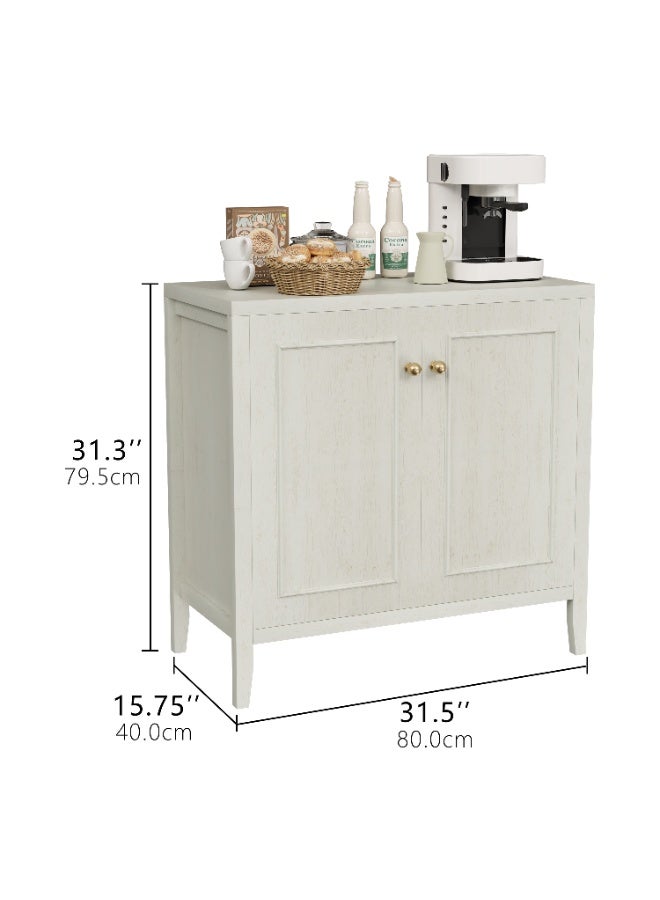 Chogori Modern Floor Storage Cabinet with 2 Doors and Adjustable Shelf - Freestanding Buffet Cabinet for Kitchen, Bathroom, Living Room, Entryway, Office & Restaurant Organizer - Image 4