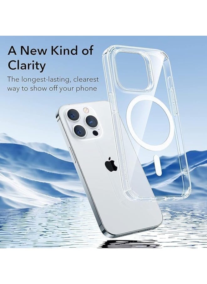 Generic - Clear Magnetic Case for iPhone X/XS with Mag-Safe Wireless Charging, Soft Silicone TPU Bumper Cover, Thin Slim Fit Hard Back Shockproof Anti Protective Case for iPhone X/XS (6.5 inch) - Image 1