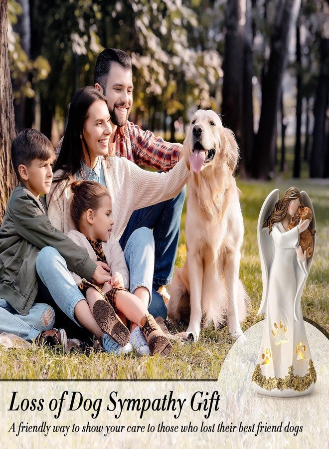 INLOMEM Dog Memorial Gifts for Loss of Pet, Hand-Sculpted Sympathy Gifts (White) - Image 4