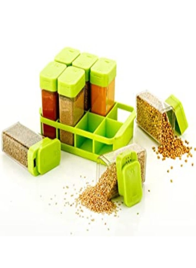 SBA PRIME Multipurpose Spice Rack Set of 8 | Modern Masala Box with Mini Salt & Pepper Shakers | Airtight Seasoning Container with Slide Lid for Kitchen Storage - Image 2