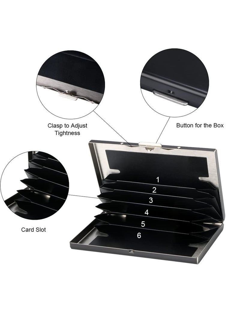 BreeJooy - Metal card holder , ultra thin stainless steel RFID blocking credit card wallet for men & women. - Image 1