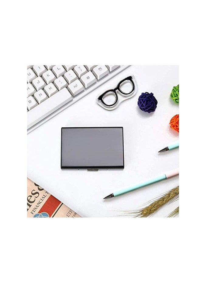 BreeJooy - Metal card holder , ultra thin stainless steel RFID blocking credit card wallet for men & women. - Image 1