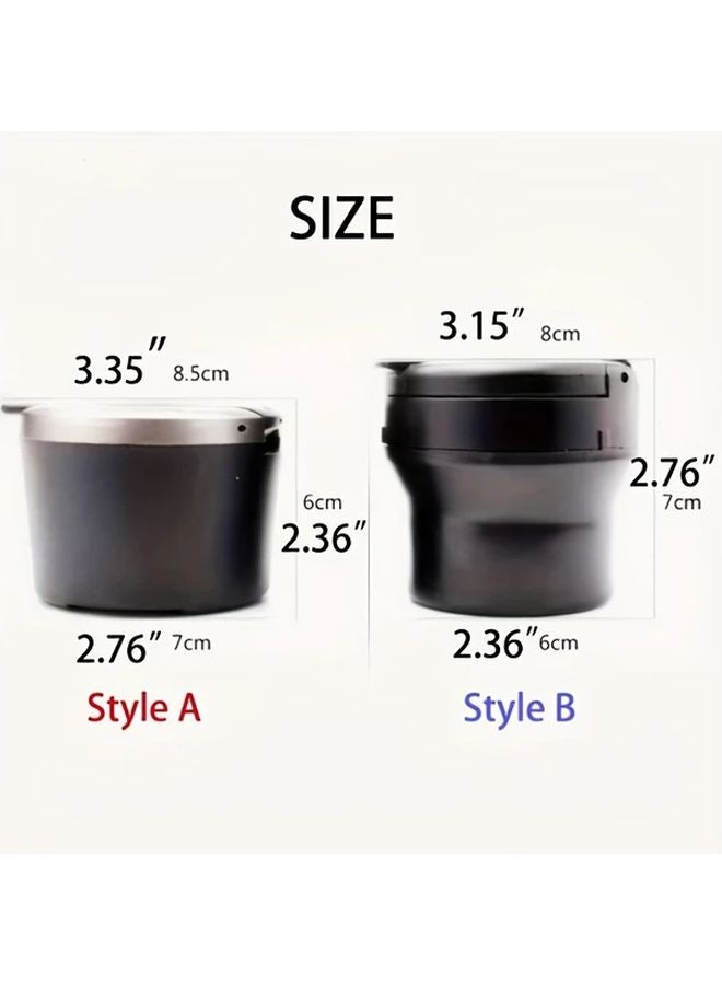 Portable Mini Car Ashtray Type B Windproof Smokeproof Odor Resistant ABS Travel Essential - Image 2