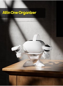 VR SHINECON Stand for Meta Oculus Quest 2/3/3S/4 HTC NOLO VR Stand Headset Display Holder Storage Accessories, Organizer Headsets & Touch Controllers  - Image 4