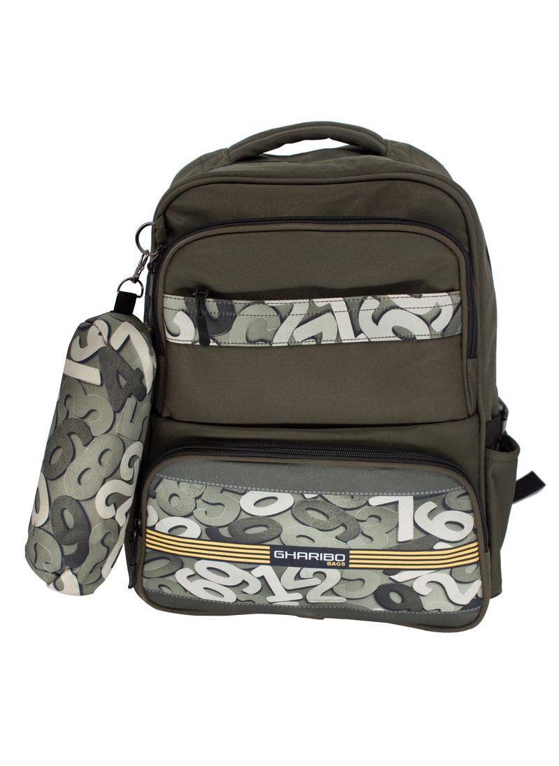 Gharibo Bags - School backpack model 15 numbers - Image 1