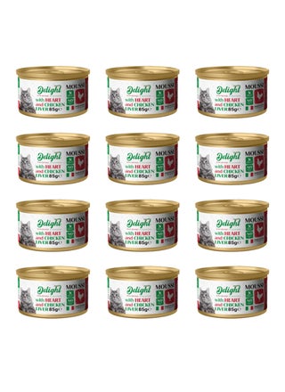 Mousse with Heart & Chicken Livers Wet Cat Food