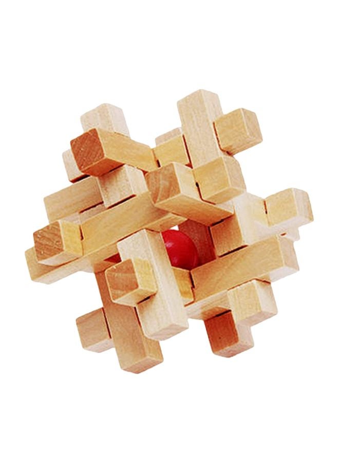 NIBEMINENT Wooden Kong Ming Luban Lock Stacking Block ABC014 - Image 1