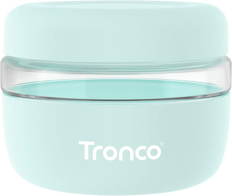 tronco 16 oz Glass Food Storage Containers with Lids, Airtight, Leak & Spill Proof Glass Lunch Bowls for Meal Prep, Salad, Yogurt, Soup & Stew, Microwave & Dishwasher Safe, BPA-Free, Set of 1 - Image 1