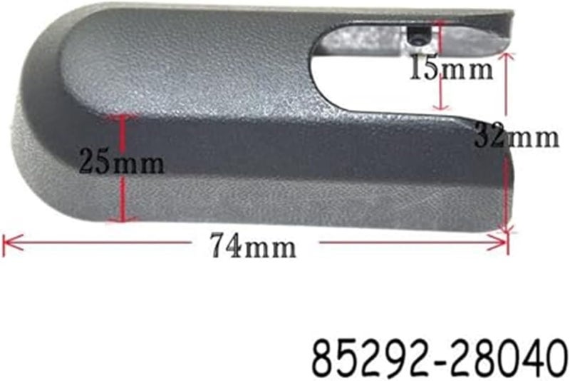 Wivplex Rear Windshield Wiper Arm Cover Cap for Toyota Yaris Verso - Image 2