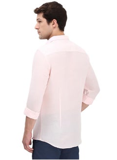 ألين سولي قميص ألين سولي للرجال بقصّة Slim Fit (ASSFQMOBO13224_وردي)  - Image 3