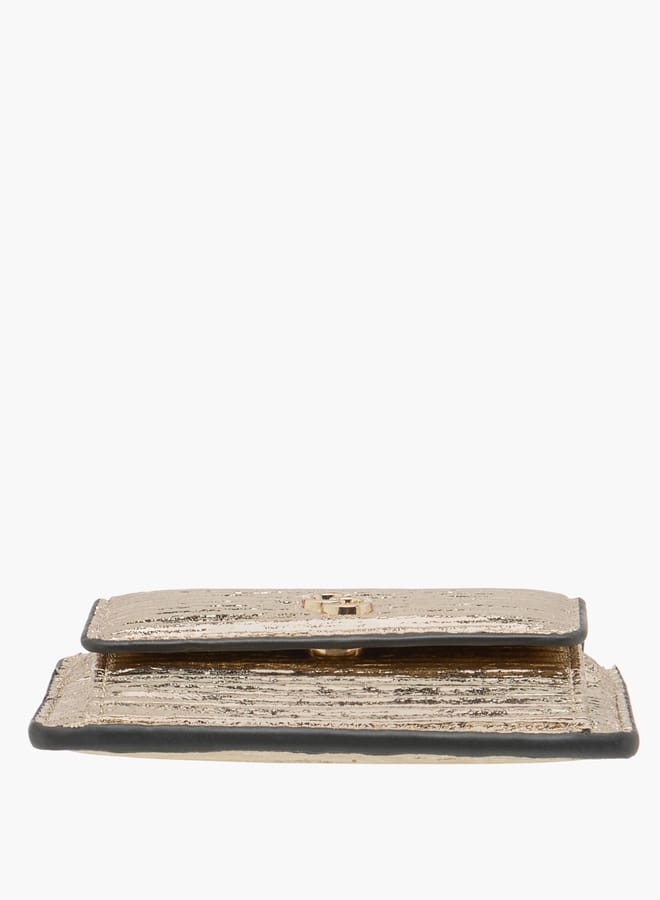 Celeste Women Wrinkle Textured Wallet with Button Closure  - Image 4