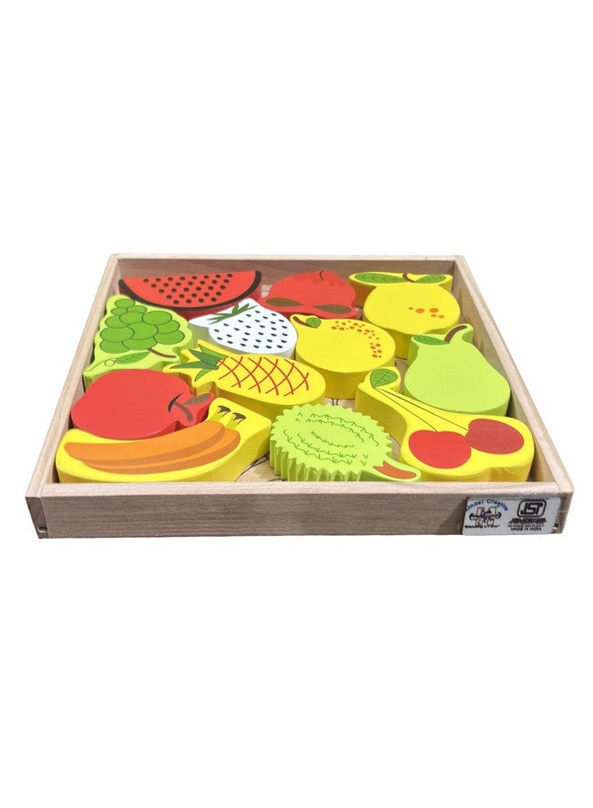 Kinder Creative 3D Fruits Stacking Puzzle,Alphabet Abacus Learning Toy,3 Letter Word Puzzles, Educational Puzzle and Toys for Kids Pack of 3 - Image 1