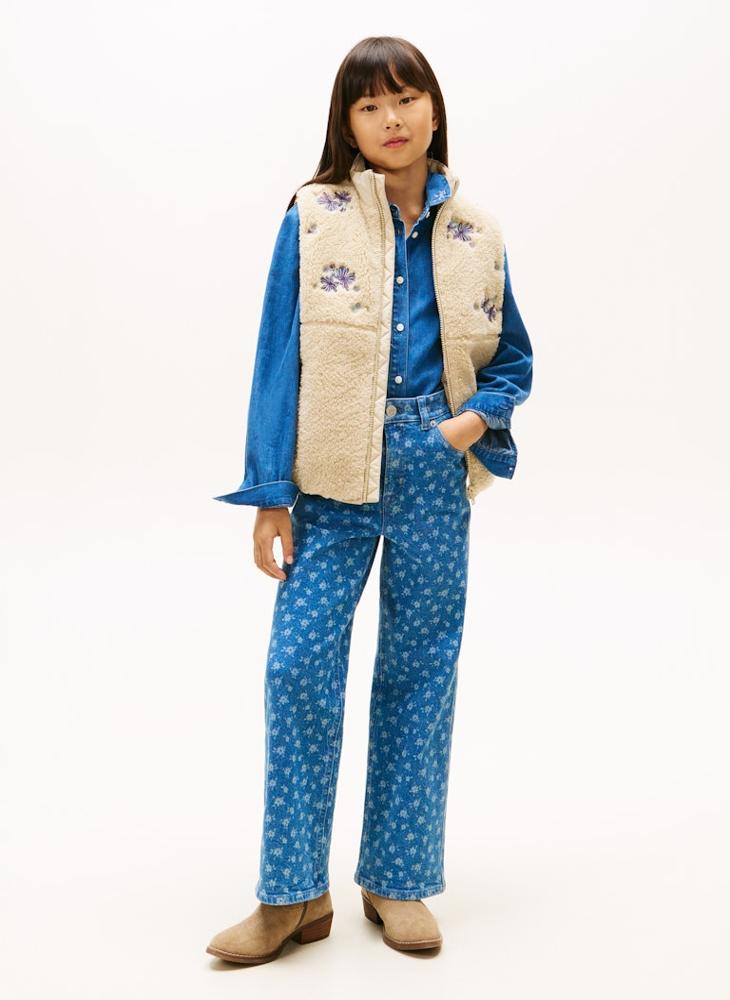 TOMMY HILFIGER Kids Floral Teddy Vest - Image 4
