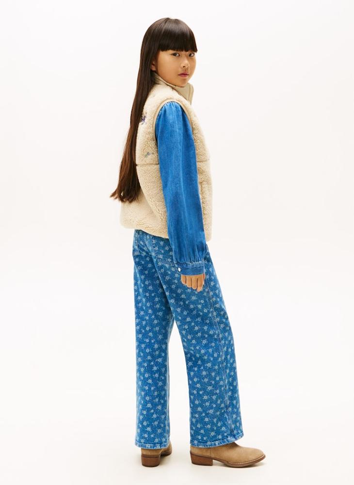 TOMMY HILFIGER Kids Floral Teddy Vest - Image 2