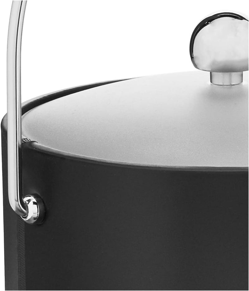 Kraftware Bartenders Choice 3-Quart Ice Bucket in Black with Double Wall Construction - Image 5
