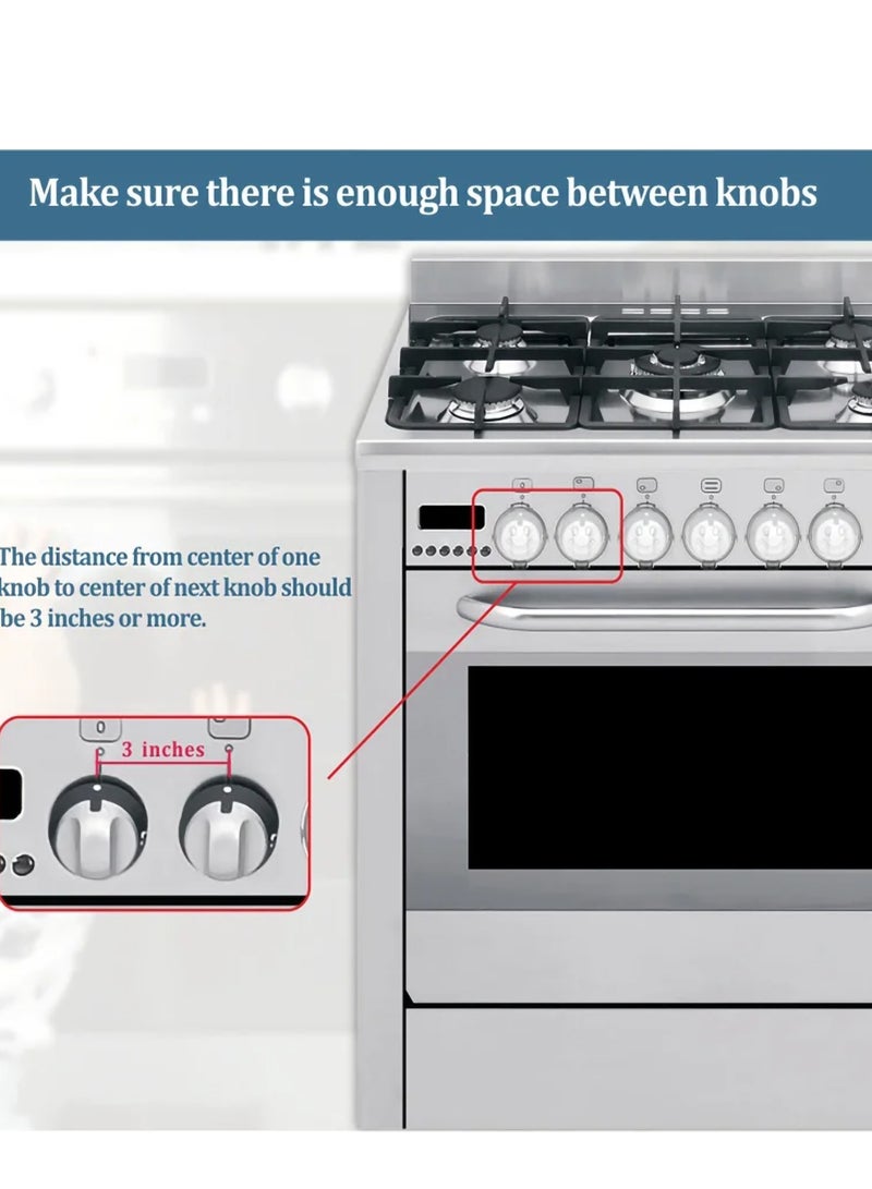 E COMMERCE  BAG 6 Pieces Gas Stove Button Covers For Child Safety , Stove Burner Knobs ,Oven Button Cover Stove Safety Locks , Childern Protection Cover - Image 5