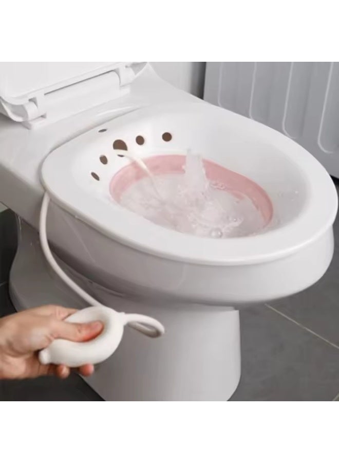 Portable bidet for pregnant women and elderly postpartum hemorrhoids patients Seated bidet can be folded - Image 1