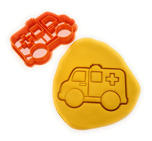 Genérico T3D Cookie Cutters Ambulance Cookie Cutter, Suitable for Cakes Biscuit and Fondant Cookie Mold for Homemade Treats - Image 1