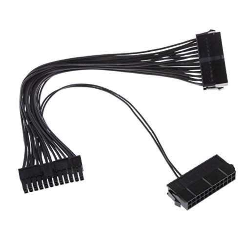 LipiWorld® 24 Pin Dual PSU Power Supply Splitter Extension Synchronizer Adapter Male to Female ATX Motherboard Cable for Mining - Image 3