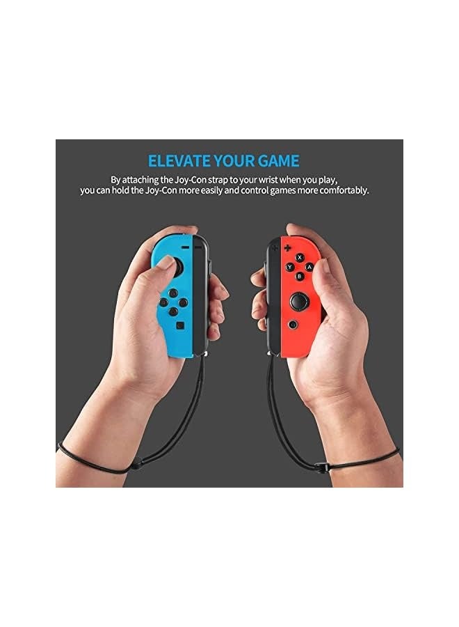 erorex Joysticks Wrist Strap, Strap for Switch Joycon, 2 Pack Replacement Parts Accessories for Switch Joy-Con Straps, Adjustable Tightness Straps for Switch Joycon, Accessory for Joy-Con Controller (Black)  - Image 3