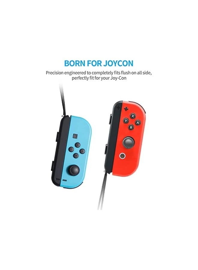 erorex Joysticks Wrist Strap, Strap for Switch Joycon, 2 Pack Replacement Parts Accessories for Switch Joy-Con Straps, Adjustable Tightness Straps for Switch Joycon, Accessory for Joy-Con Controller (Black)  - Image 4