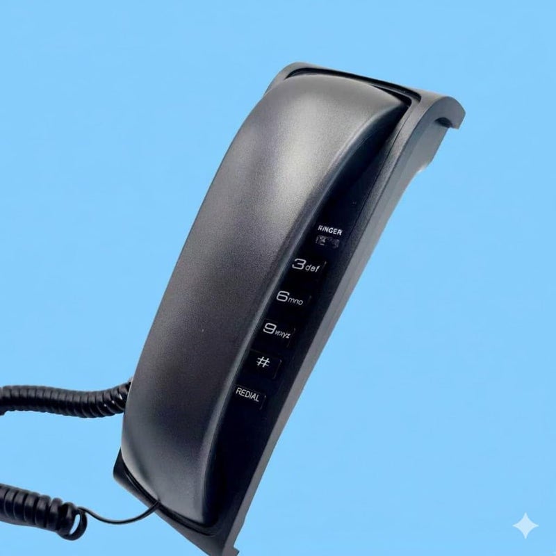 EL ADL TEC 97 BE Desktop Landline Phone, Compact Design, Large Buttons, High Definition Audio, Ideal for Home, Office, Clinics - Image 2