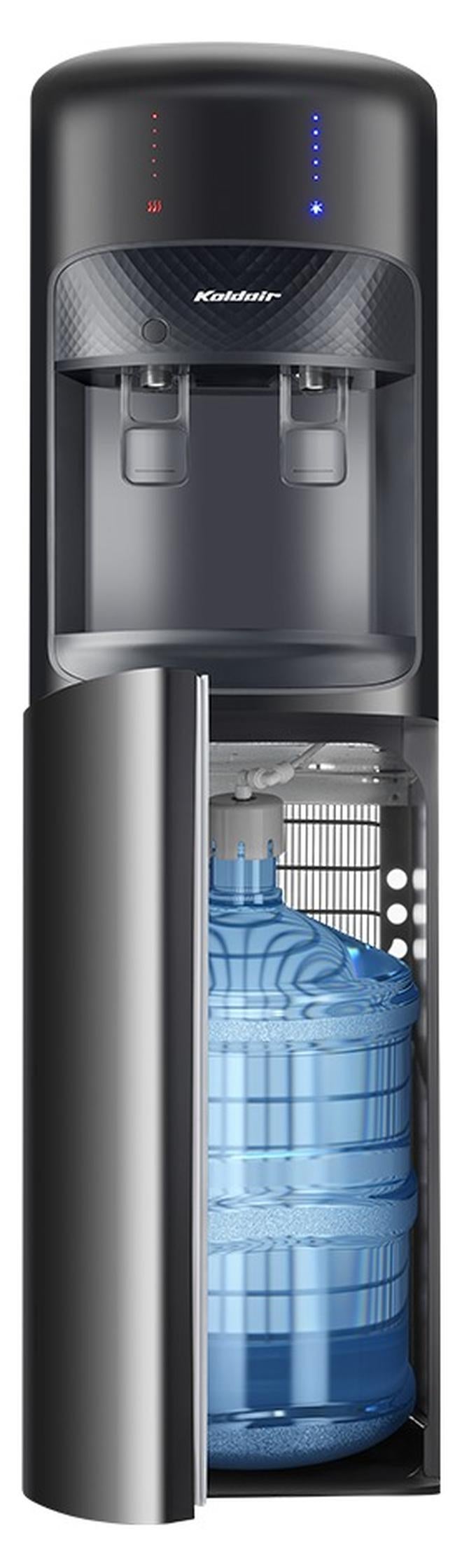 Koldair Water Dispenser Bottom Load Type A With Adavanced Functionality, LED Indicators For Operating, Cooling, Heating, and Water Level, Two Taps Hot And Cold, Black - Image 1
