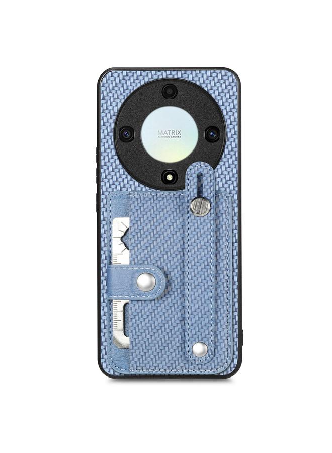 اس-توب جراب لهاتف Honor X9A مزود بمسند للمعصم ومحفظة للبطاقات وغطاء خلفي وحافظة هاتف مع سكين أداة - Image 1