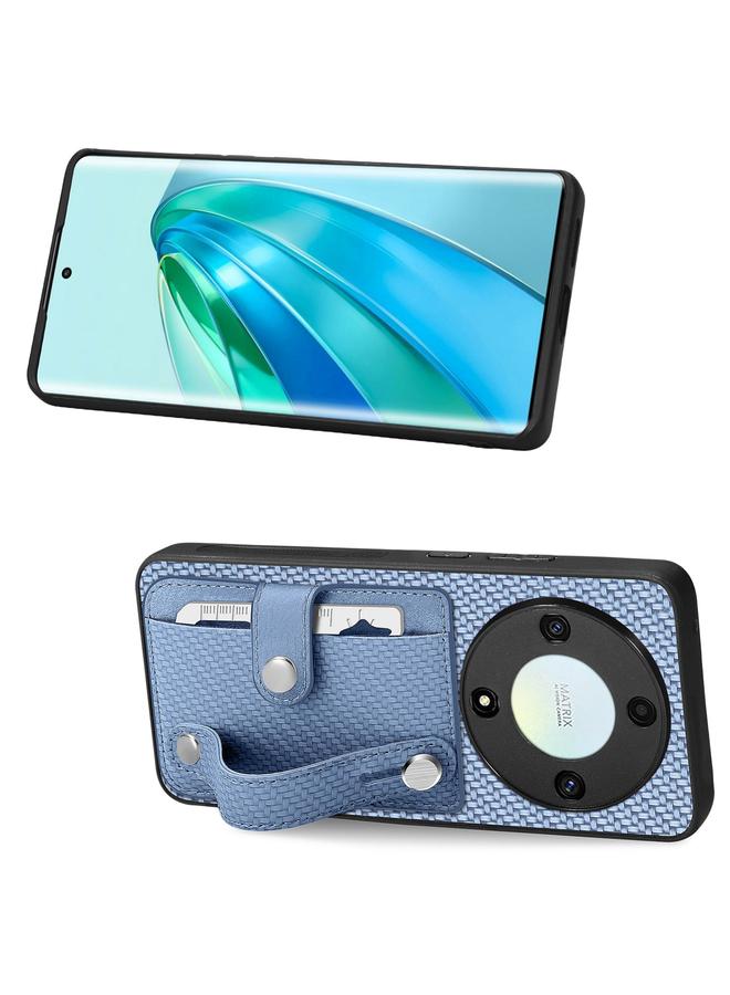 اس-توب جراب لهاتف Honor X9A مزود بمسند للمعصم ومحفظة للبطاقات وغطاء خلفي وحافظة هاتف مع سكين أداة - Image 2