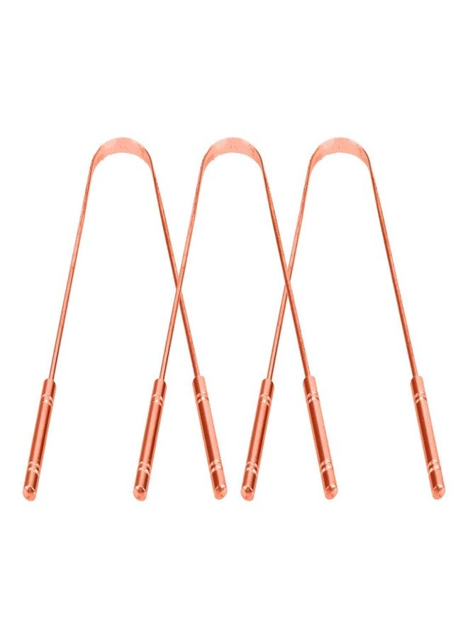 NURPI Copper Premium Design Tongue Cleaner Pack of 3, Durable Copper Material, Ergonomic Handle for Daily Oral Hygiene - Image 1