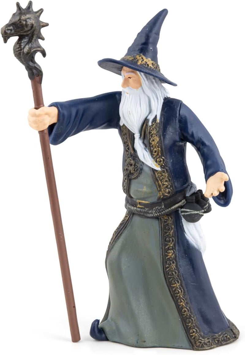 Papo  Wizard Figurine  3 Years Old  Medieval Fantastic  Master of The Forces of Nature  860 cm  Educational Toy  Enchanted Kingdom  Childrens Gift idea  Wizard Figurine  Fantasy Sorcerer - Image 2