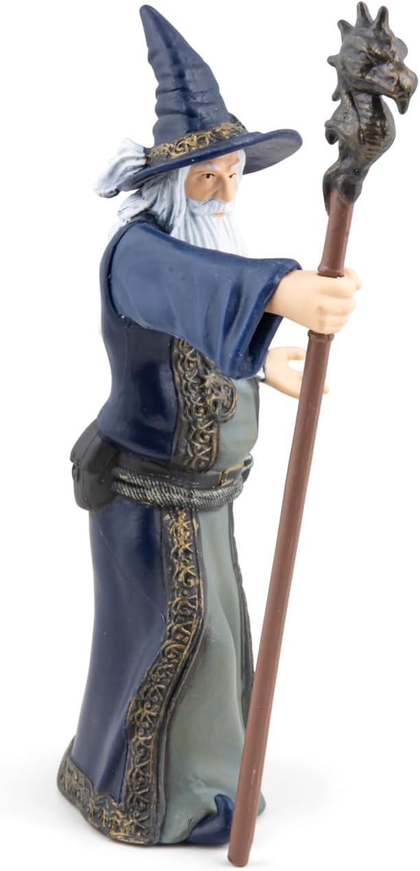 Papo  Wizard Figurine  3 Years Old  Medieval Fantastic  Master of The Forces of Nature  860 cm  Educational Toy  Enchanted Kingdom  Childrens Gift idea  Wizard Figurine  Fantasy Sorcerer - Image 4