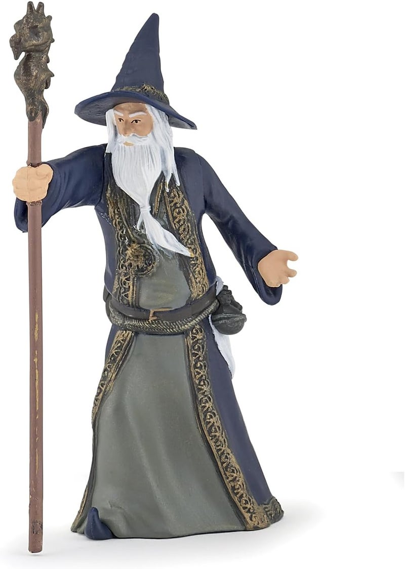 Papo  Wizard Figurine  3 Years Old  Medieval Fantastic  Master of The Forces of Nature  860 cm  Educational Toy  Enchanted Kingdom  Childrens Gift idea  Wizard Figurine  Fantasy Sorcerer - Image 1
