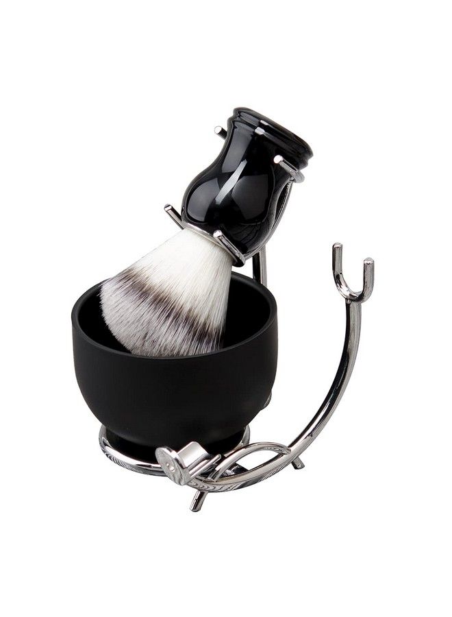 Grandslam طقم فرشاة الحلاقة ووعاء للرجال مجموعة فرش الحلاقة 3 في 1 من الفولاذ المقاوم للصدأ ووعاء الحلاقة وحامل فرشاة الحلاقة طقم الحلاقة للرجال - Image 2