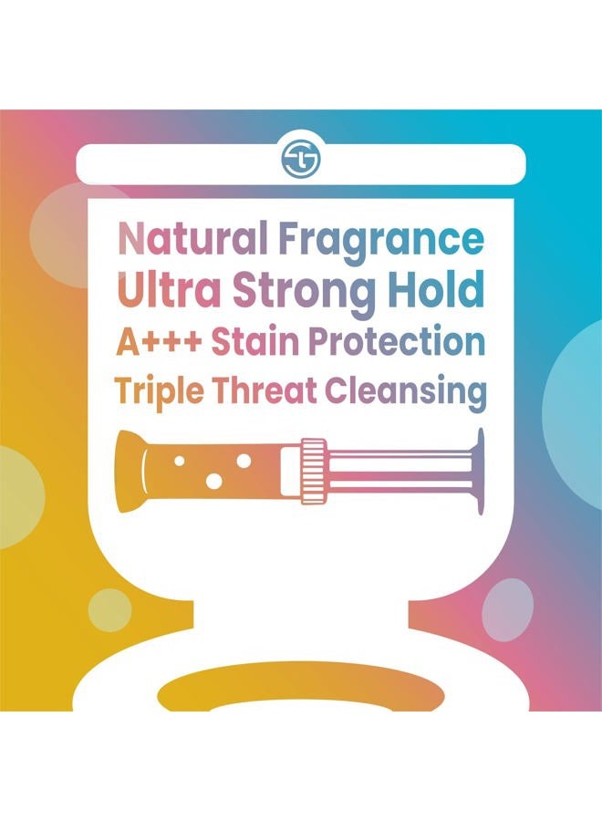 Simple Life Toilet Bowl Cleaner, Fresh Flower Gel Stamp, Stops Limescale and Stains with Air Freshening Fragrance, Deodorization Clean (32 Stamps, Assortment Pack) - Image 3