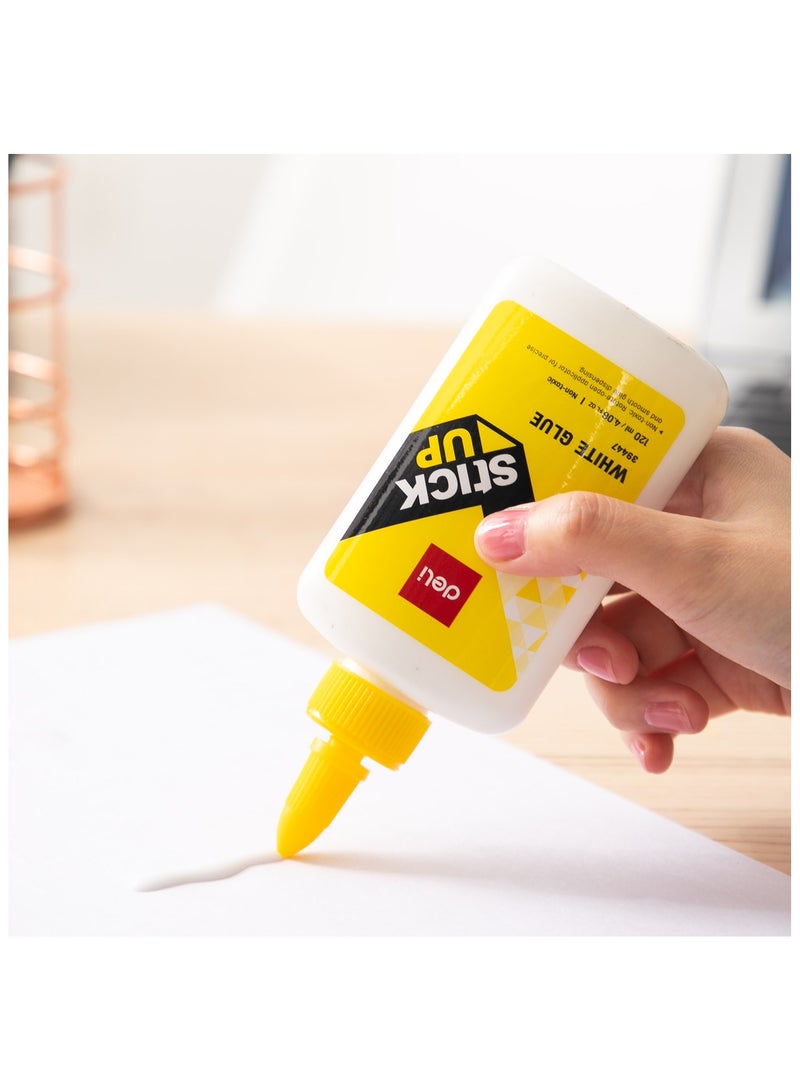 ديلي صمغ أبيض من ديلي - 80 مل، غير سام، قابل للغسل، أداة وضع قفل ملتوية، أبيض، E39446 - Image 4