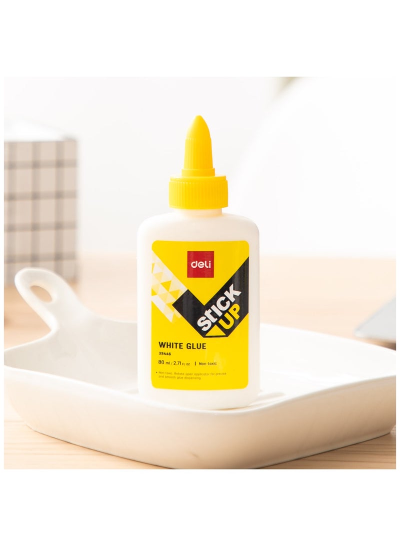 ديلي صمغ أبيض من ديلي - 80 مل، غير سام، قابل للغسل، أداة وضع قفل ملتوية، أبيض، E39446 - Image 5