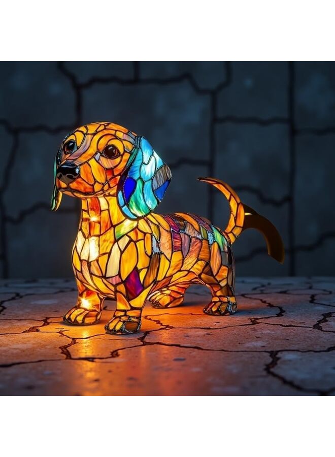 Dachshund Lamps, Pug Lamps, Dog Series Art Night Light, Cute Pet Dogs Themed LED Table Lamps with Warm Ambient Glow, Fun Gift for Dog Lovers (Dachshund)  - Image 2