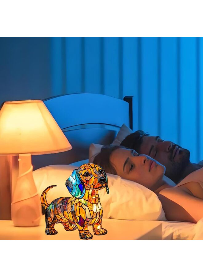 Dachshund Lamps, Pug Lamps, Dog Series Art Night Light, Cute Pet Dogs Themed LED Table Lamps with Warm Ambient Glow, Fun Gift for Dog Lovers (Dachshund)  - Image 5